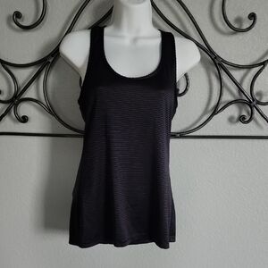 Black Striped Women's Tank Top